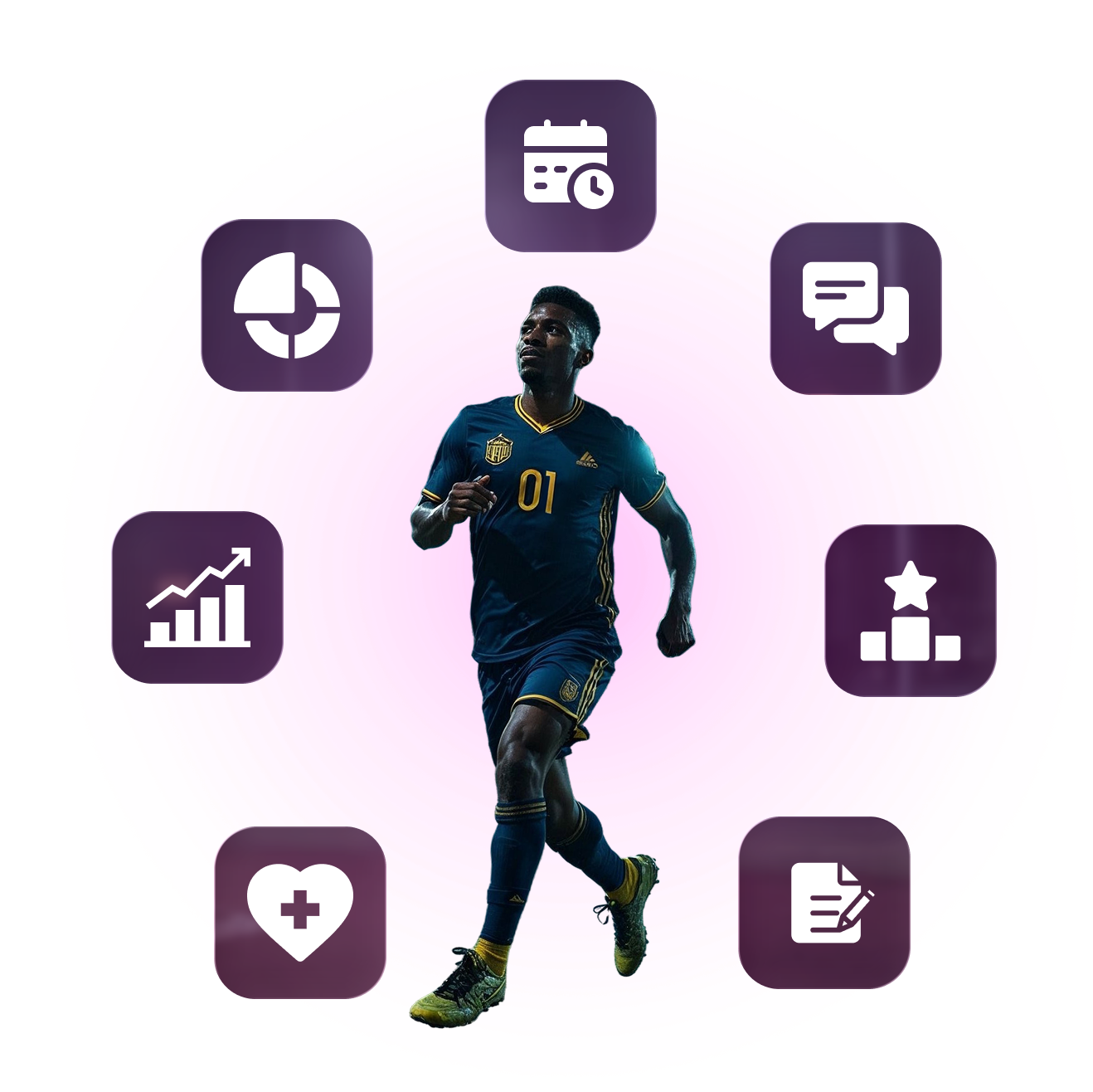 All‑in‑One Sports Team & Facility Management Software Mobile Graphic